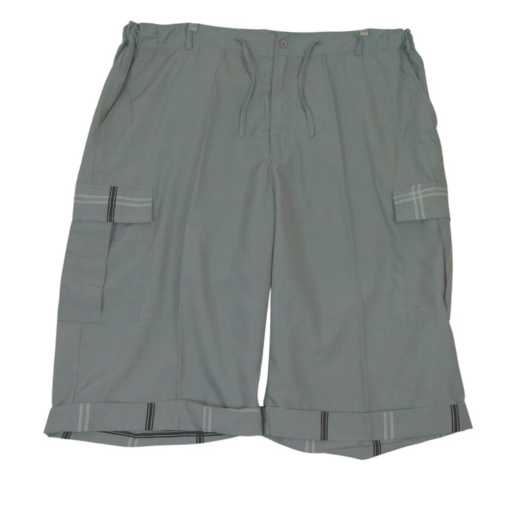 Men's Regal Wear 3XL (40-42) ‎ Light Gray Cargo Pocket Drawstring Shorts